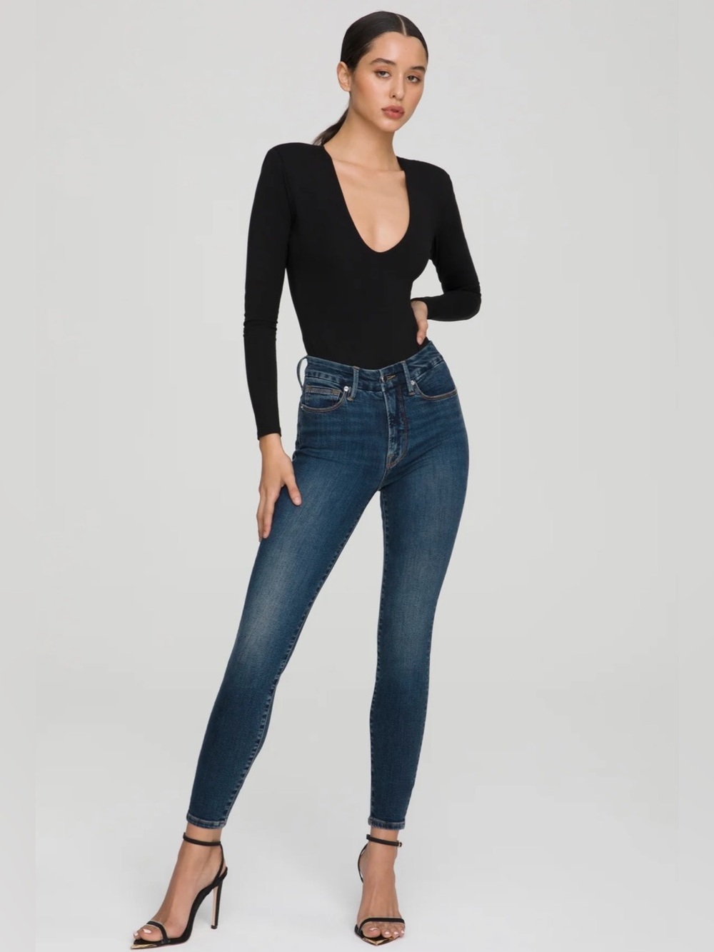 Good American Good Legs Skinny Jeans Mid-Rise 10x30